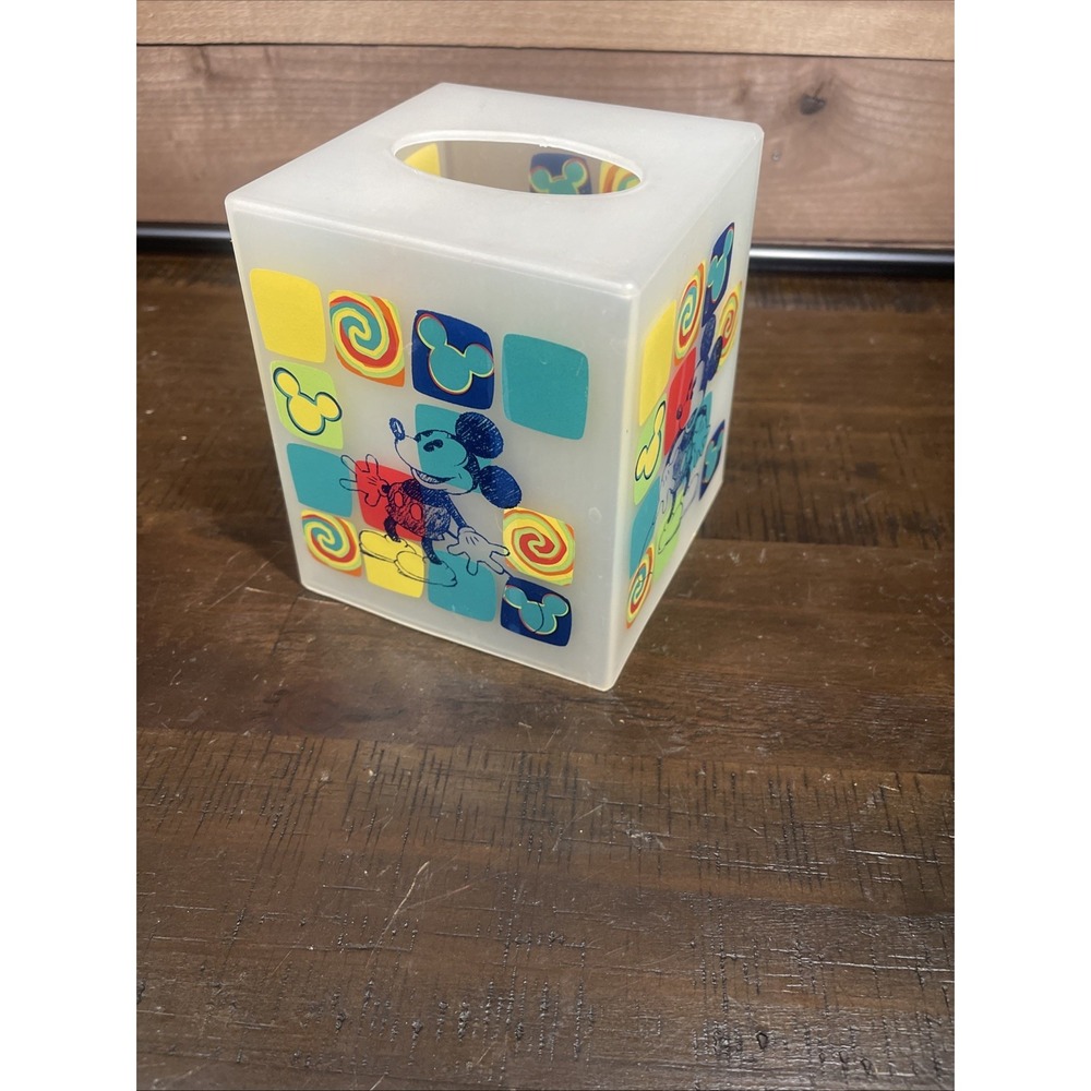 Vintage Disney Mickey Mouse Square Tissue Box Cover